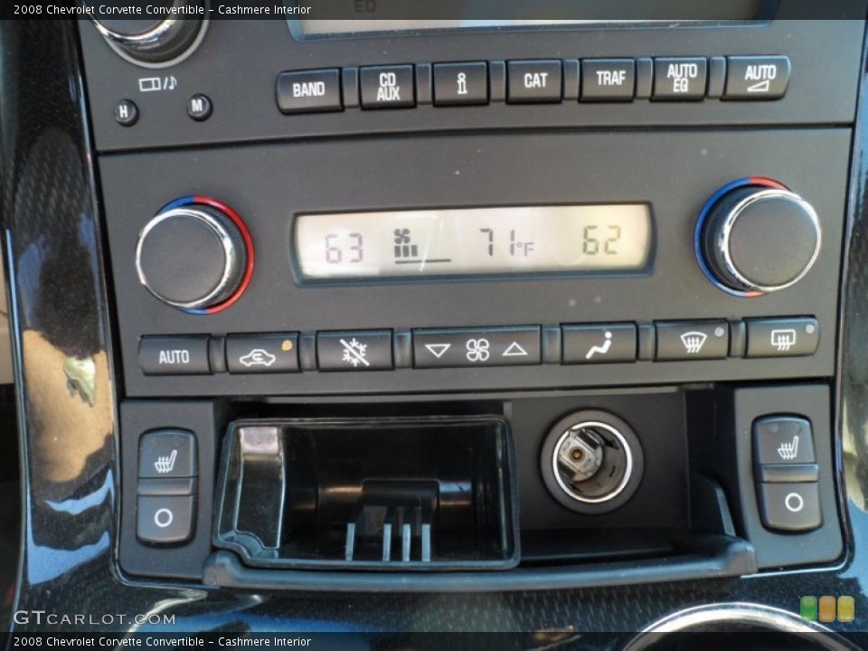 Cashmere Interior Controls for the 2008 Chevrolet Corvette Convertible #55707821
