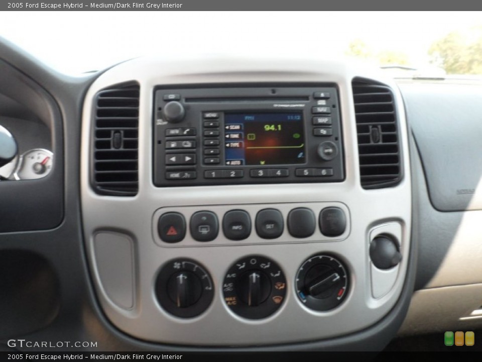 Medium/Dark Flint Grey Interior Controls for the 2005 Ford Escape Hybrid #55708217