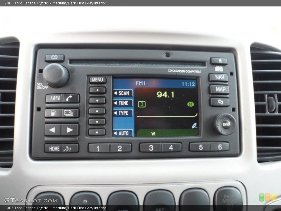 Medium/Dark Flint Grey Interior Audio System for the 2005 Ford Escape Hybrid #55708220