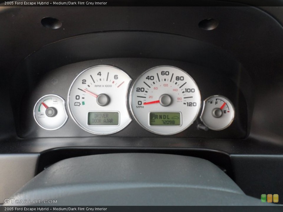 Medium/Dark Flint Grey Interior Gauges for the 2005 Ford Escape Hybrid #55708232