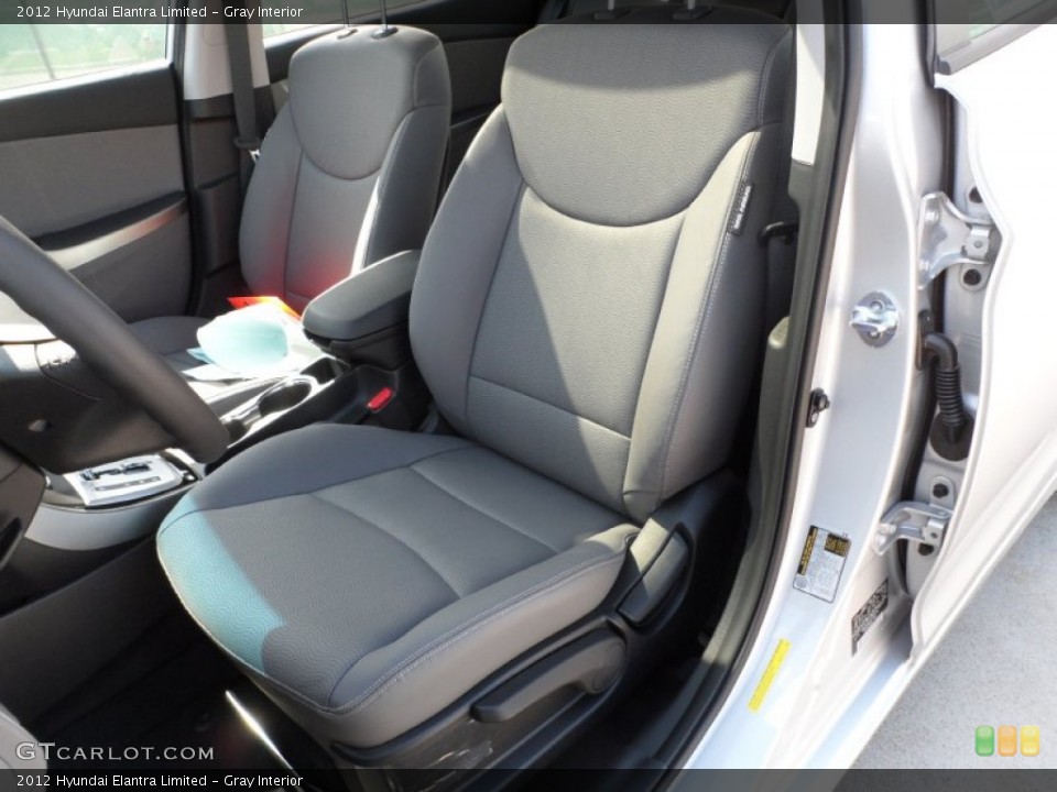 Gray Interior Photo for the 2012 Hyundai Elantra Limited #55708415
