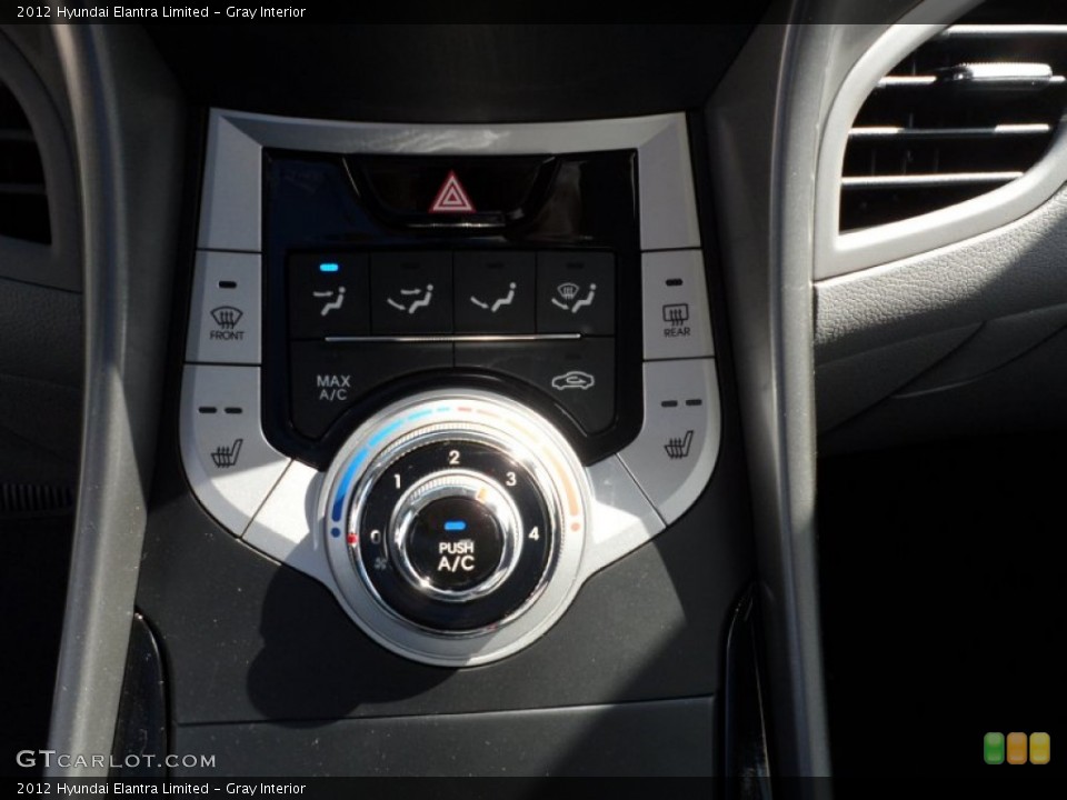 Gray Interior Controls for the 2012 Hyundai Elantra Limited #55708433