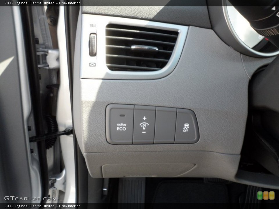 Gray Interior Controls for the 2012 Hyundai Elantra Limited #55708445