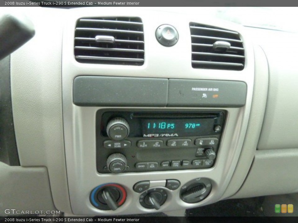 Medium Pewter Interior Controls for the 2008 Isuzu i-Series Truck i-290 S Extended Cab #55709700