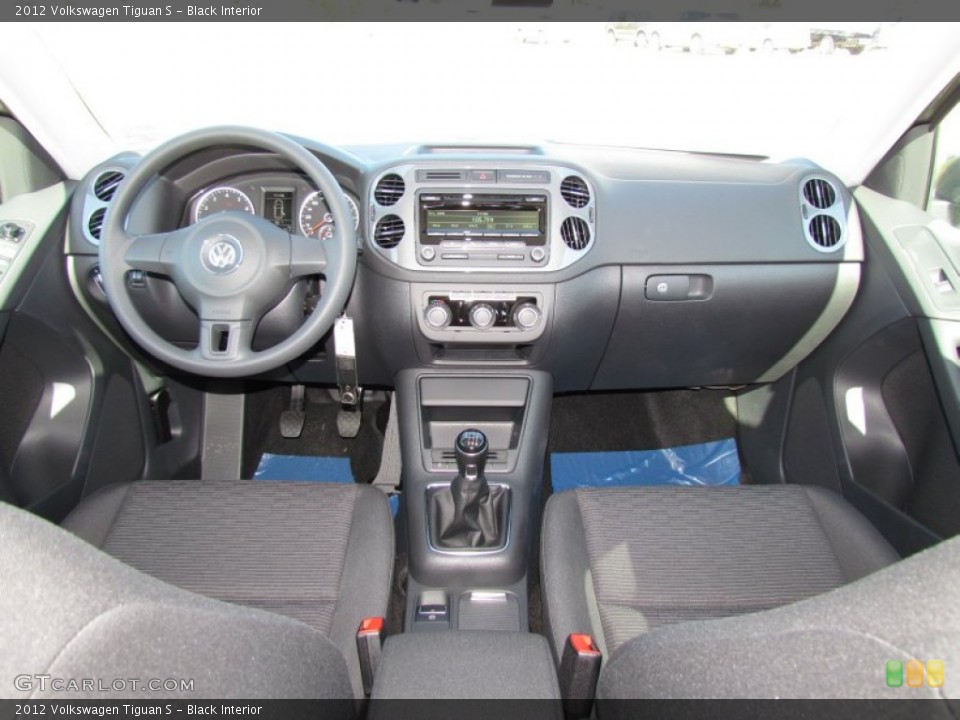 Black Interior Dashboard for the 2012 Volkswagen Tiguan S #55711204