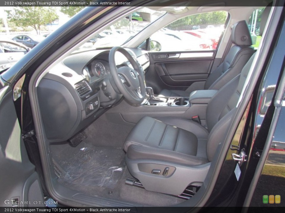 Black Anthracite Interior Photo for the 2012 Volkswagen Touareg TDI Sport 4XMotion #55711237