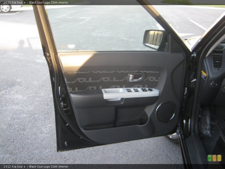 Black Soul Logo Cloth Interior Door Panel for the 2012 Kia Soul + #55711902