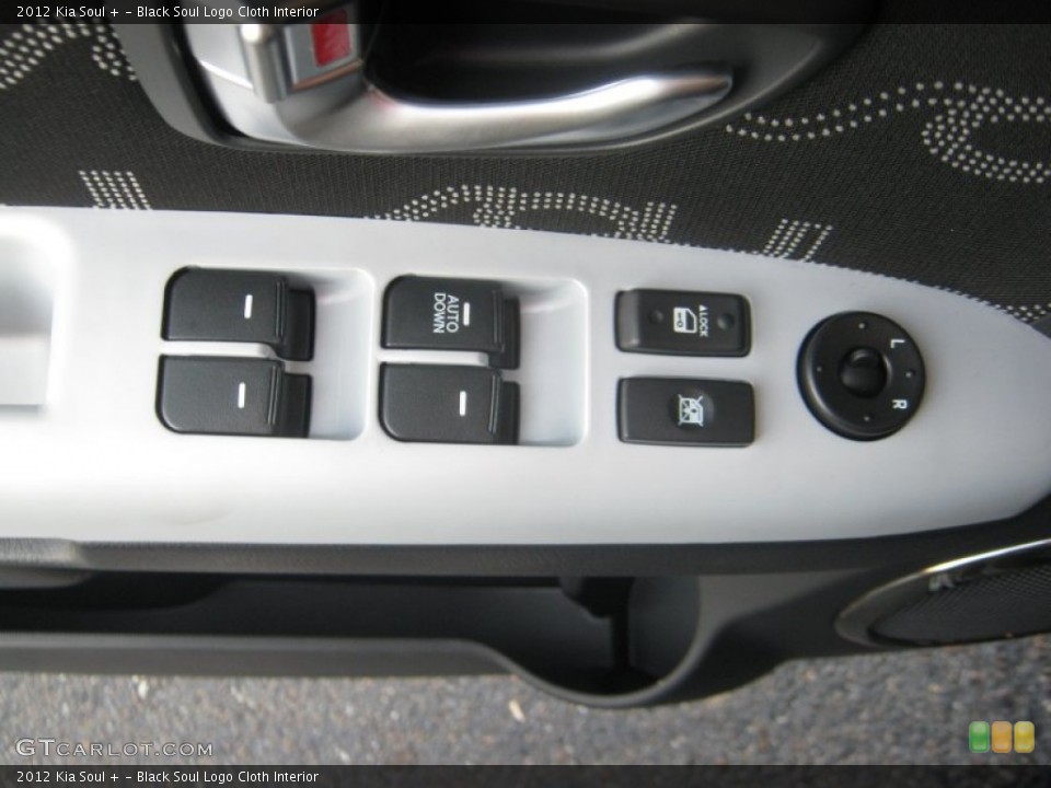 Black Soul Logo Cloth Interior Controls for the 2012 Kia Soul + #55711911