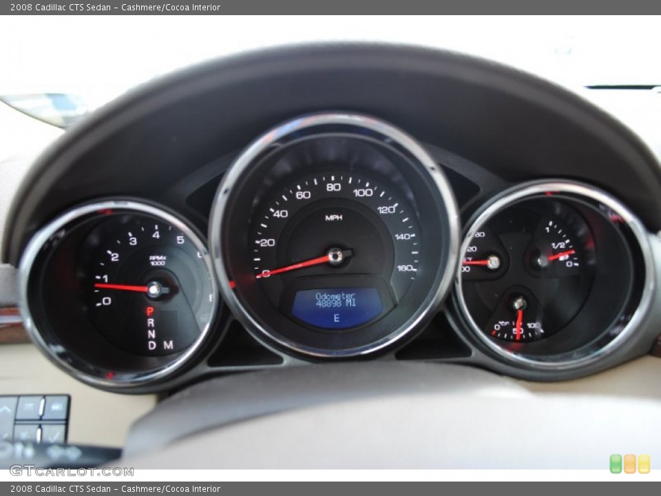 Cashmere/Cocoa Interior Gauges for the 2008 Cadillac CTS Sedan #55713052