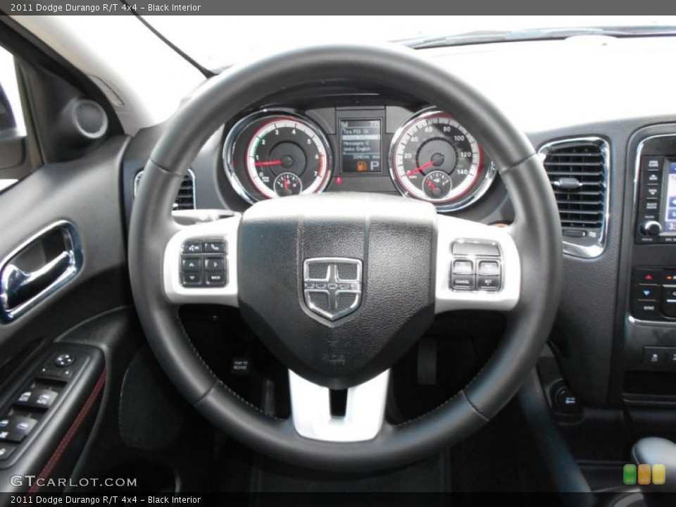Black Interior Steering Wheel for the 2011 Dodge Durango R/T 4x4 #55714257