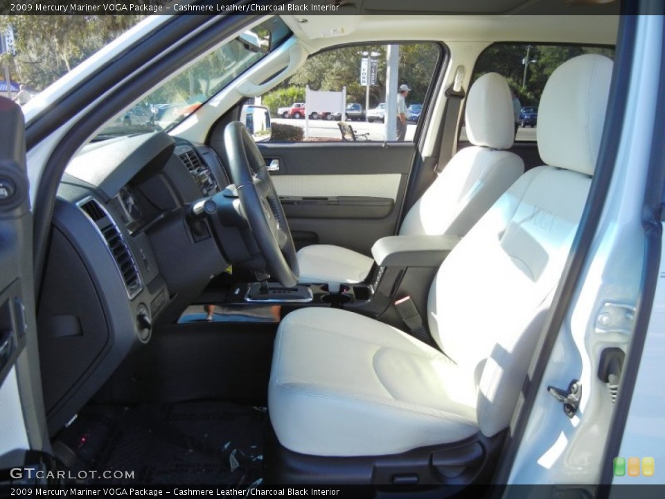 Cashmere Leather/Charcoal Black Interior Photo for the 2009 Mercury Mariner VOGA Package #55717990