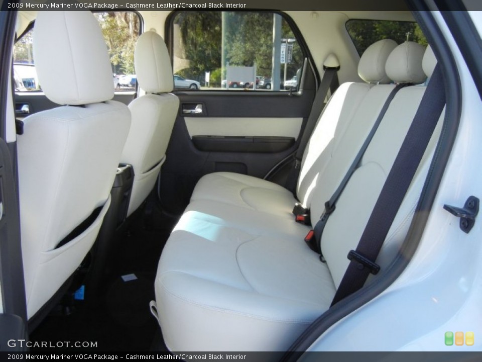 Cashmere Leather/Charcoal Black Interior Photo for the 2009 Mercury Mariner VOGA Package #55717999
