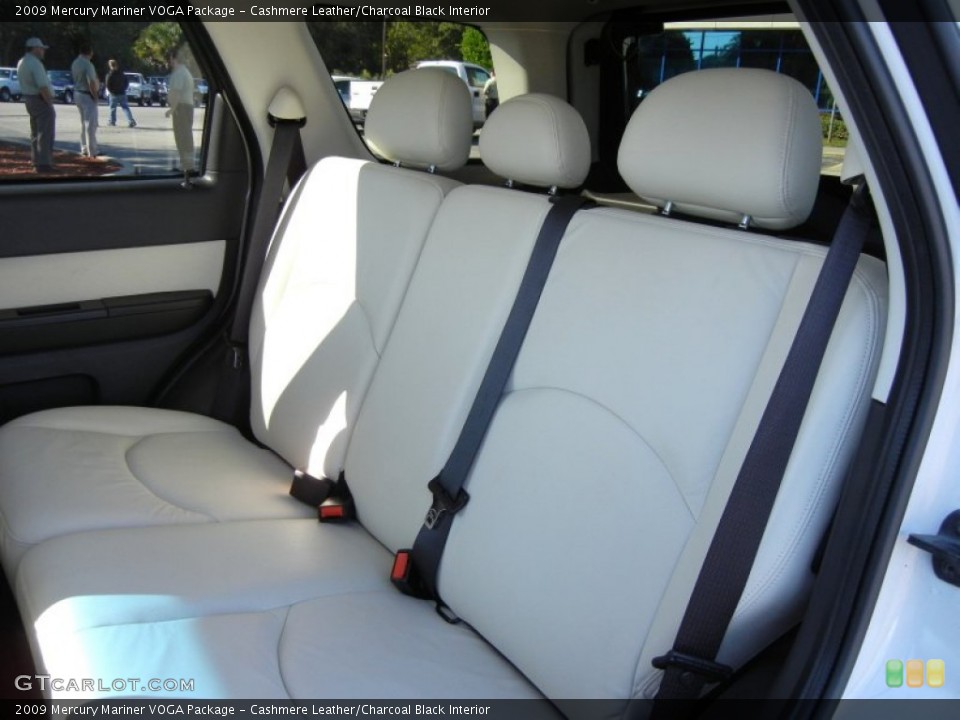 Cashmere Leather/Charcoal Black Interior Photo for the 2009 Mercury Mariner VOGA Package #55718008