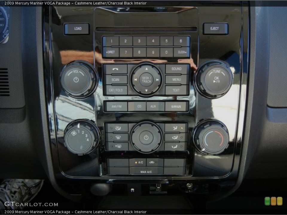 Cashmere Leather/Charcoal Black Interior Controls for the 2009 Mercury Mariner VOGA Package #55718077