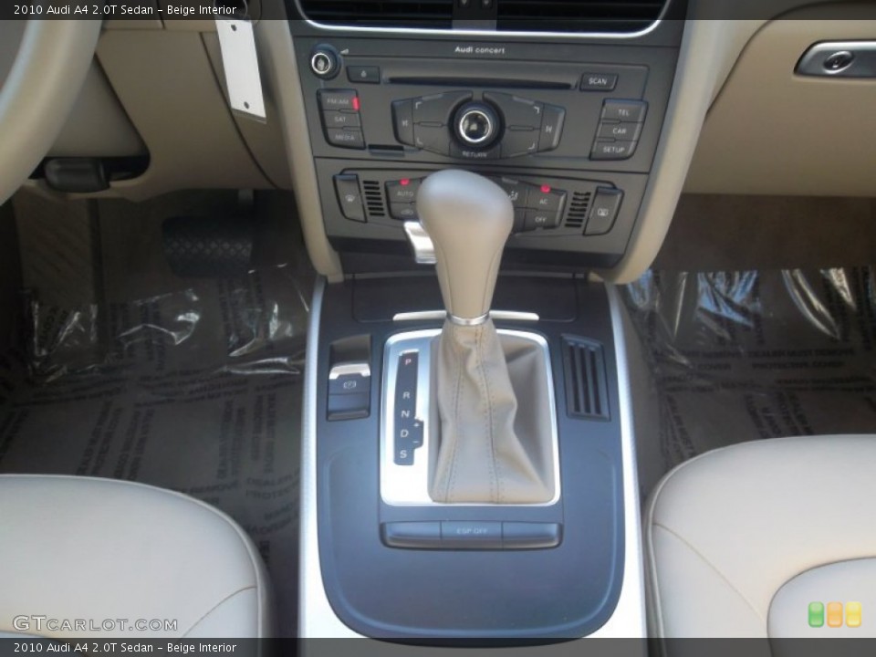 Beige Interior Transmission for the 2010 Audi A4 2.0T Sedan #55718196