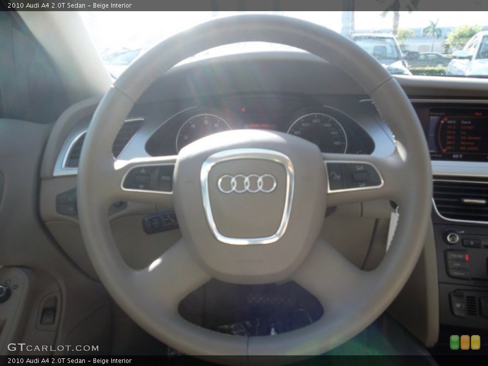 Beige Interior Steering Wheel for the 2010 Audi A4 2.0T Sedan #55718204