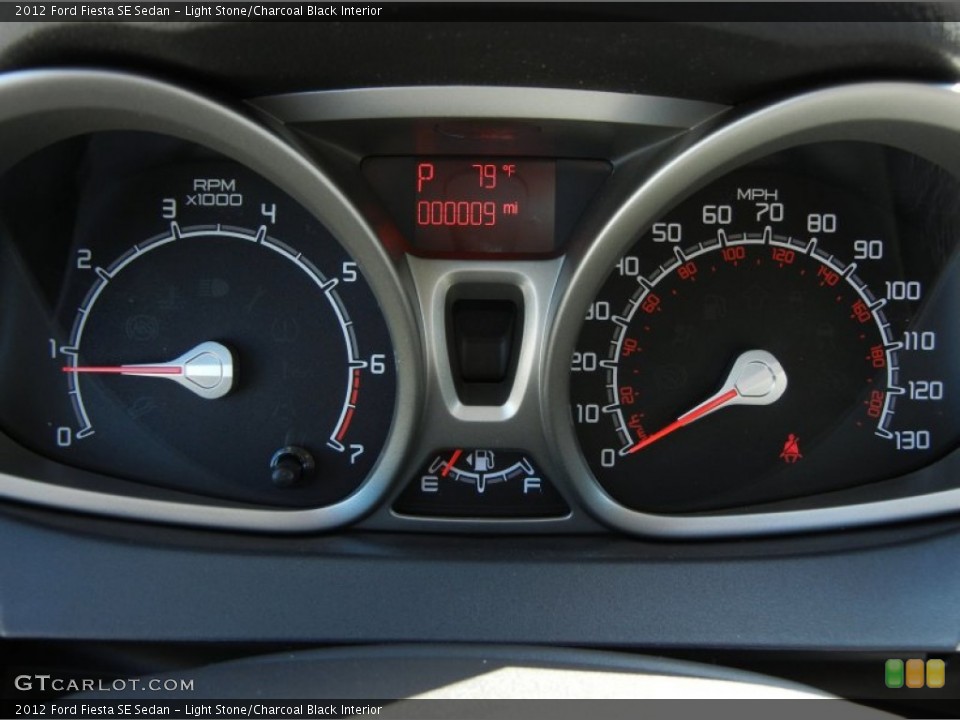 Light Stone/Charcoal Black Interior Gauges for the 2012 Ford Fiesta SE Sedan #55718731