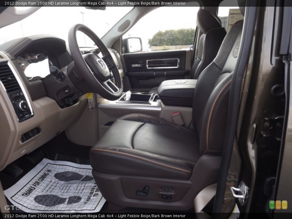 Light Pebble Beige/Bark Brown Interior Photo for the 2012 Dodge Ram 2500 HD Laramie Longhorn Mega Cab 4x4 #55718734