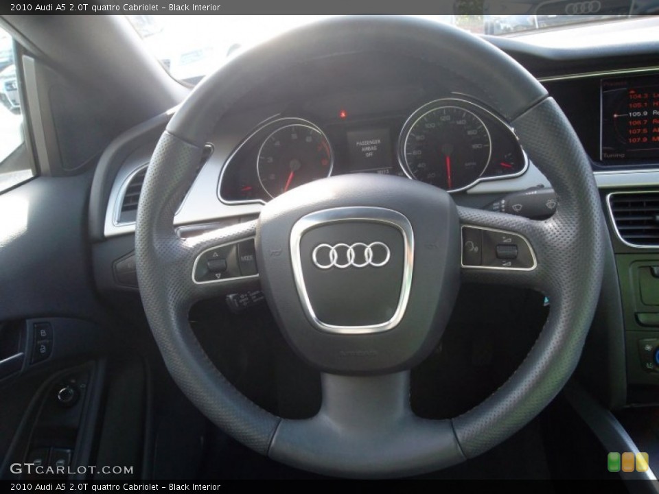 Black Interior Steering Wheel for the 2010 Audi A5 2.0T quattro Cabriolet #55718746