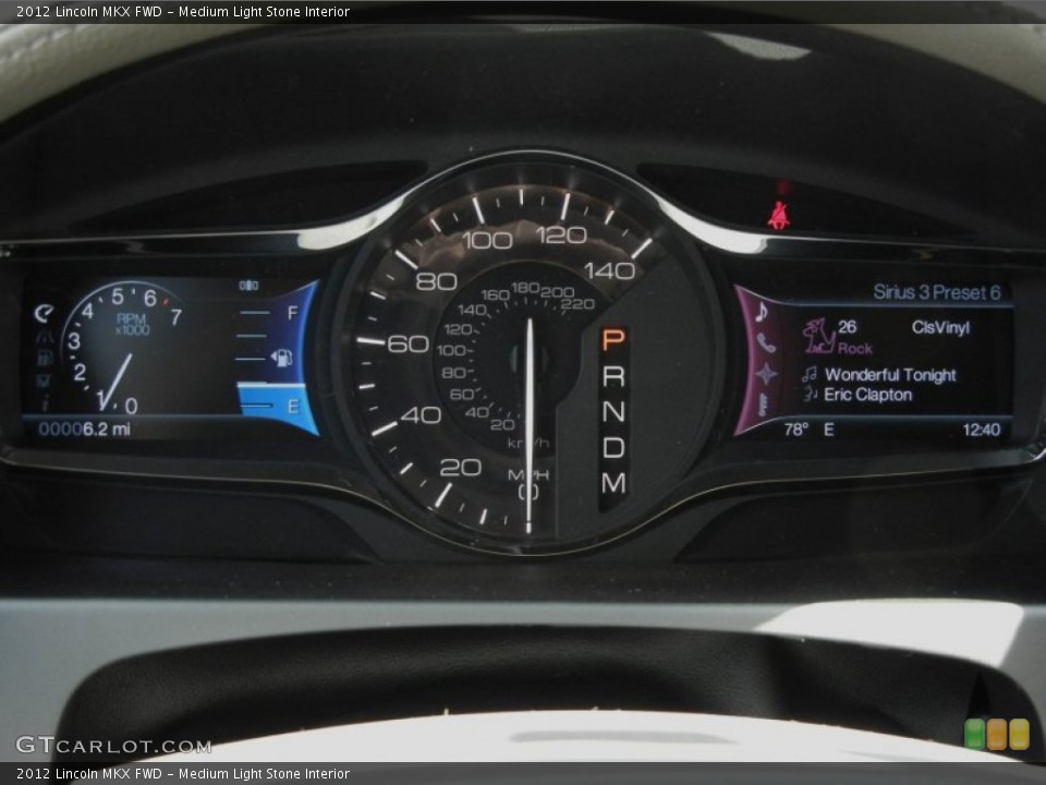 Medium Light Stone Interior Gauges for the 2012 Lincoln MKX FWD #55719274