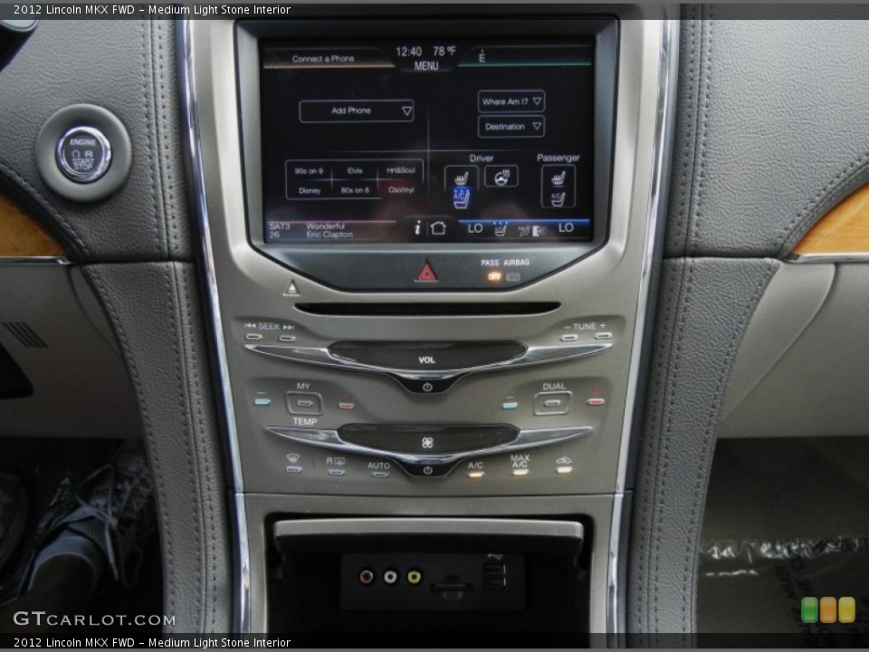 Medium Light Stone Interior Controls for the 2012 Lincoln MKX FWD #55719281