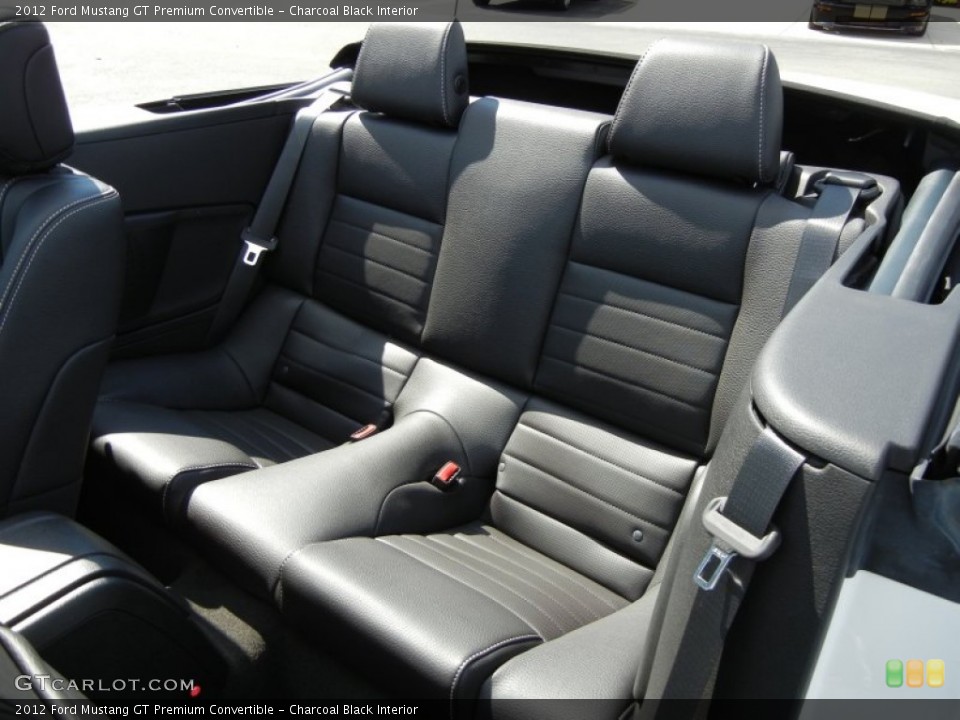 Charcoal Black Interior Photo for the 2012 Ford Mustang GT Premium Convertible #55719959