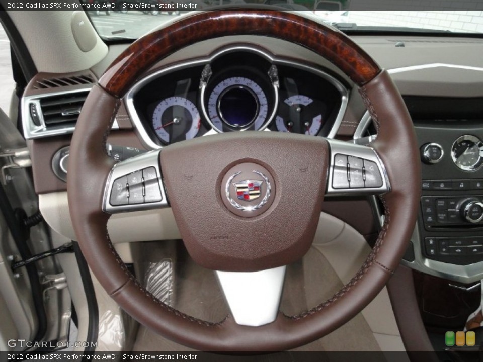 Shale/Brownstone Interior Steering Wheel for the 2012 Cadillac SRX Performance AWD #55723504