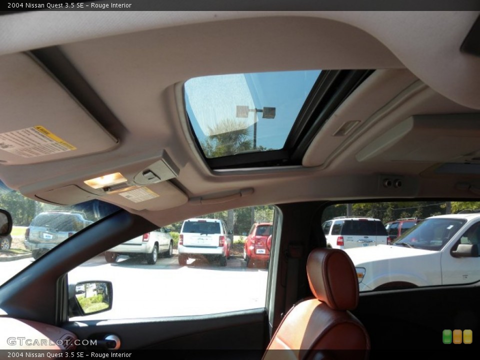 2004 Nissan quest sunroof problems