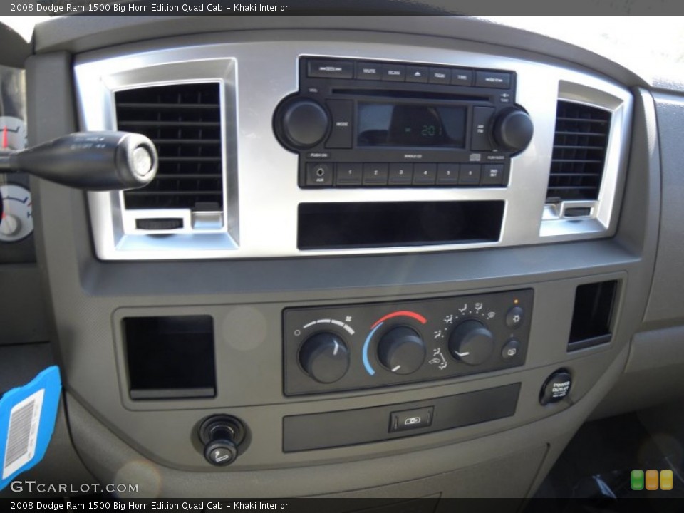 Khaki Interior Controls for the 2008 Dodge Ram 1500 Big Horn Edition Quad Cab #55729968