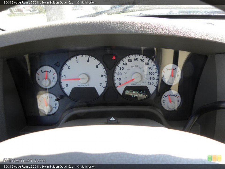 Khaki Interior Gauges for the 2008 Dodge Ram 1500 Big Horn Edition Quad Cab #55729984