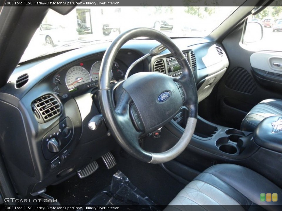 Black/Silver Interior Dashboard for the 2003 Ford F150 Harley-Davidson SuperCrew #55730238