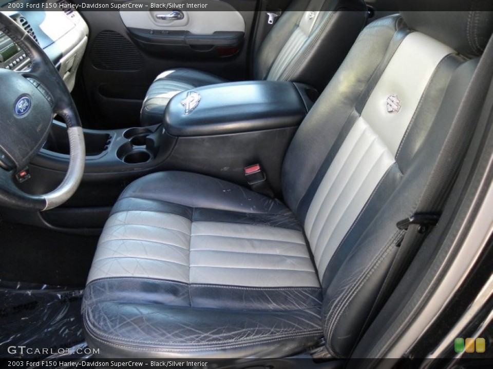 Black/Silver Interior Photo for the 2003 Ford F150 Harley-Davidson SuperCrew #55730257