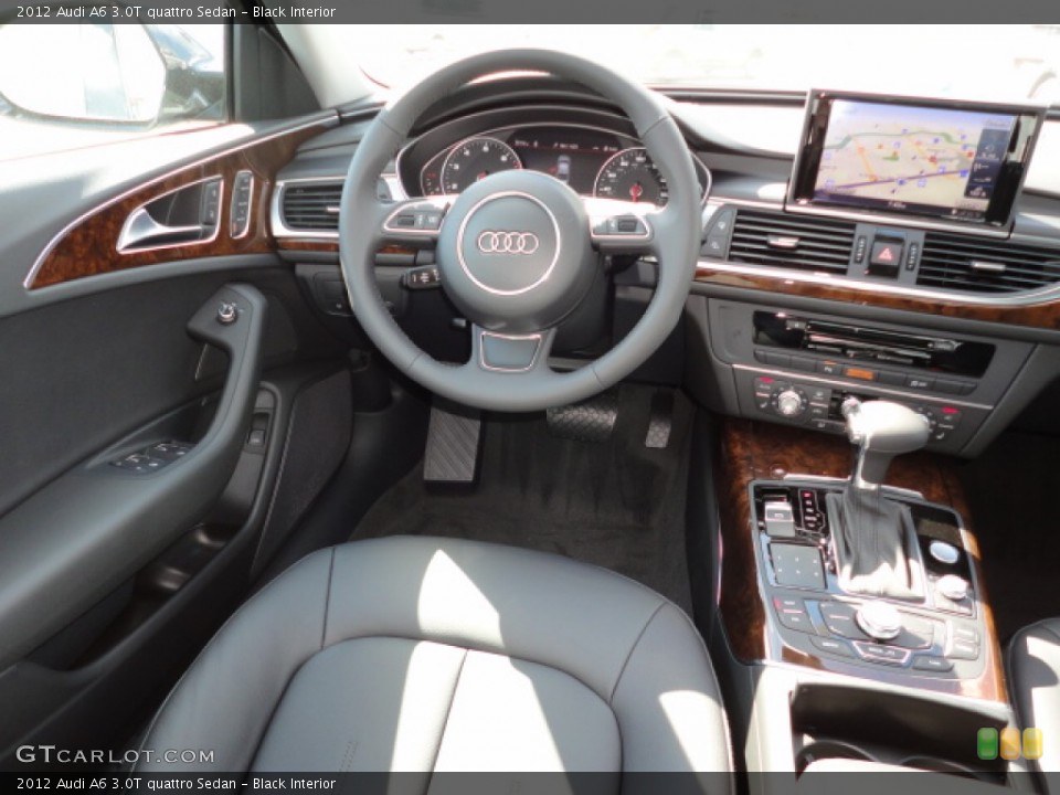 Black Interior Dashboard for the 2012 Audi A6 3.0T quattro Sedan #55730496
