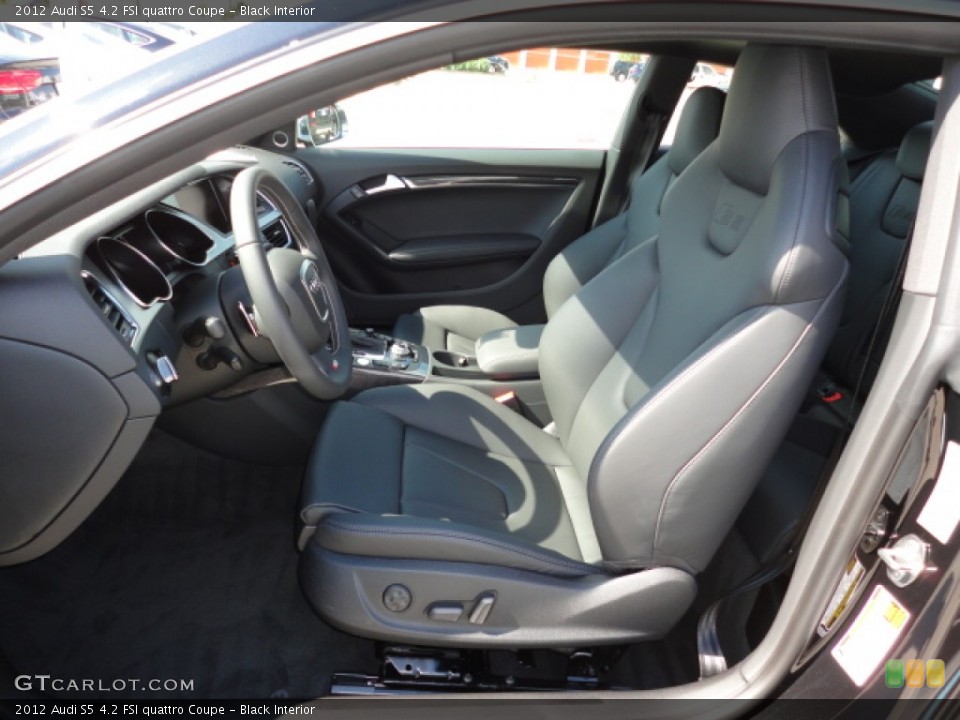 Black Interior Photo for the 2012 Audi S5 4.2 FSI quattro Coupe #55731060