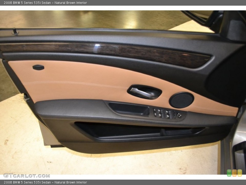 Natural Brown Interior Door Panel for the 2008 BMW 5 Series 535i Sedan #55731384