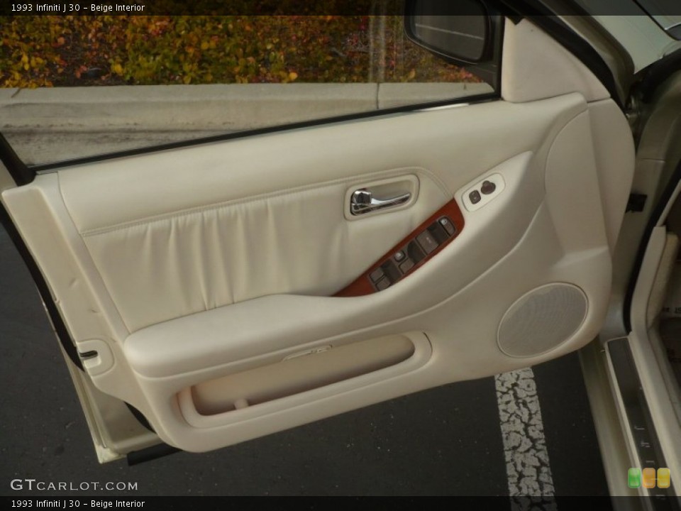 Beige Interior Door Panel for the 1993 Infiniti J 30 #55731882