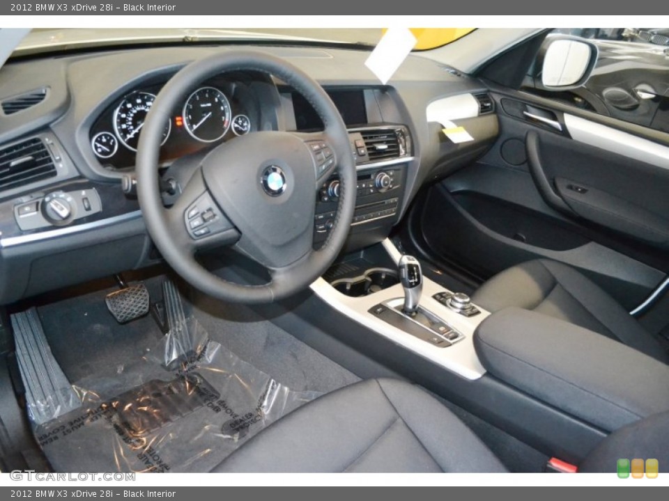 Black Interior Photo for the 2012 BMW X3 xDrive 28i #55732030