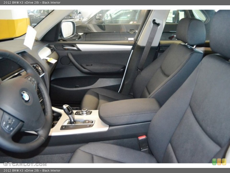 Black Interior Photo for the 2012 BMW X3 xDrive 28i #55732041