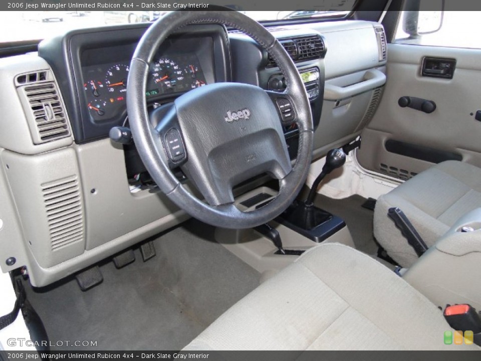 Dark Slate Gray Interior Photo for the 2006 Jeep Wrangler Unlimited Rubicon 4x4 #55734318