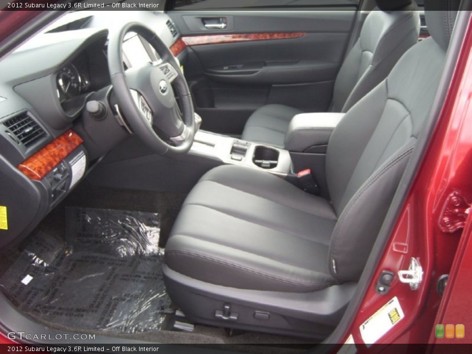 Off Black Interior Photo for the 2012 Subaru Legacy 3.6R Limited #55736146