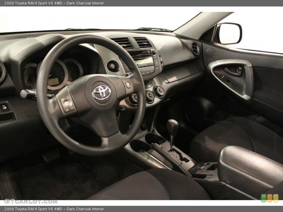 Dark Charcoal Interior Dashboard for the 2009 Toyota RAV4 Sport V6 4WD #55738152