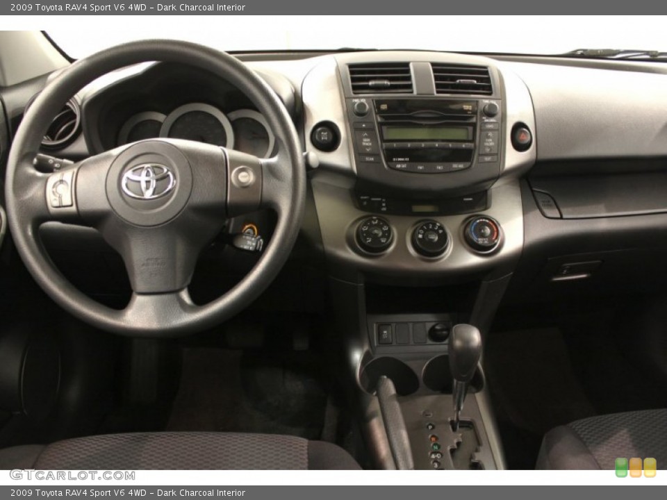 Dark Charcoal Interior Dashboard for the 2009 Toyota RAV4 Sport V6 4WD #55738209