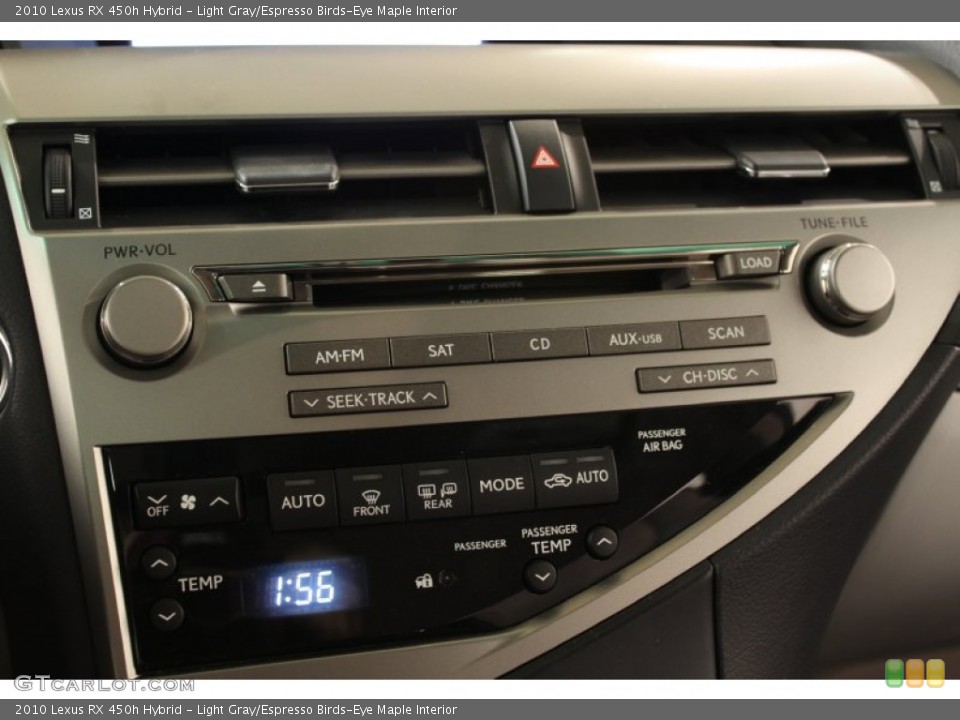 Light Gray/Espresso Birds-Eye Maple Interior Audio System for the 2010 Lexus RX 450h Hybrid #55738620
