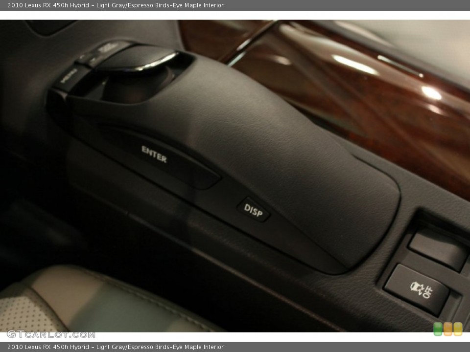 Light Gray/Espresso Birds-Eye Maple Interior Controls for the 2010 Lexus RX 450h Hybrid #55738629