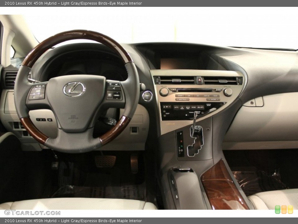 Light Gray/Espresso Birds-Eye Maple Interior Dashboard for the 2010 Lexus RX 450h Hybrid #55738680
