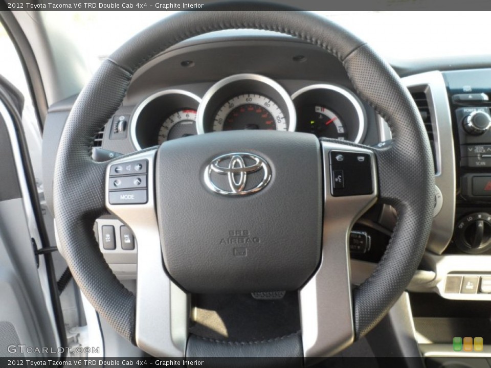 Graphite Interior Steering Wheel for the 2012 Toyota Tacoma V6 TRD Double Cab 4x4 #55738725