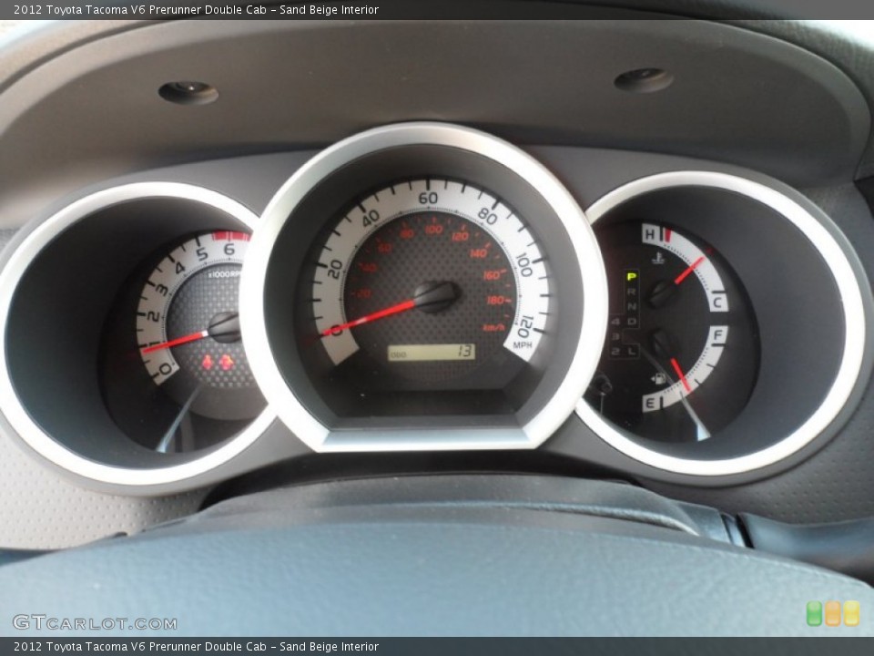Sand Beige Interior Gauges for the 2012 Toyota Tacoma V6 Prerunner Double Cab #55739322