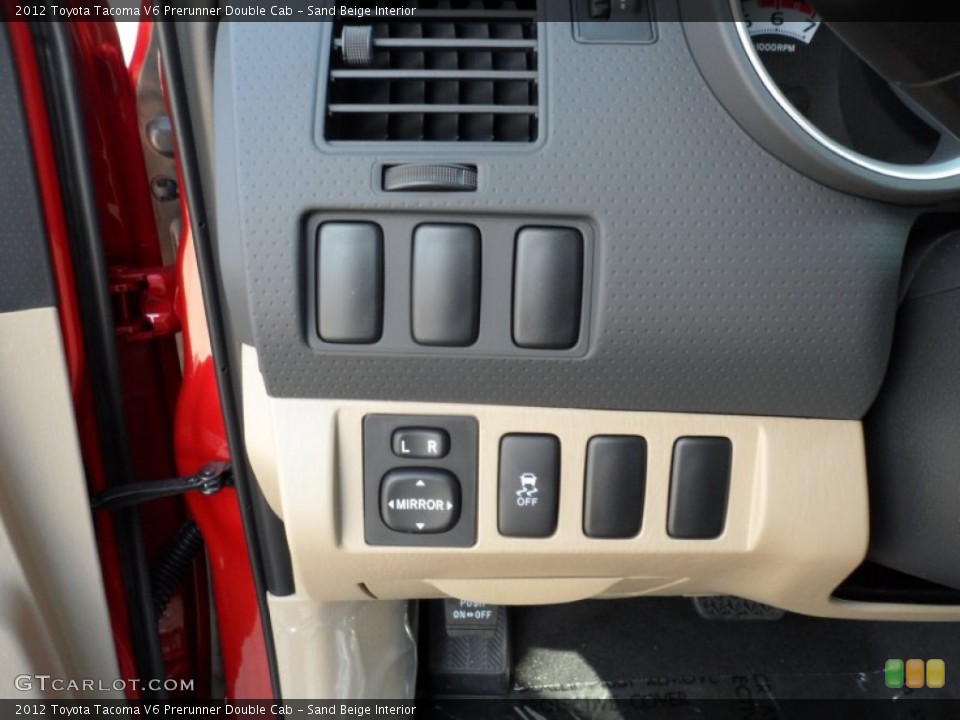 Sand Beige Interior Controls for the 2012 Toyota Tacoma V6 Prerunner Double Cab #55739331