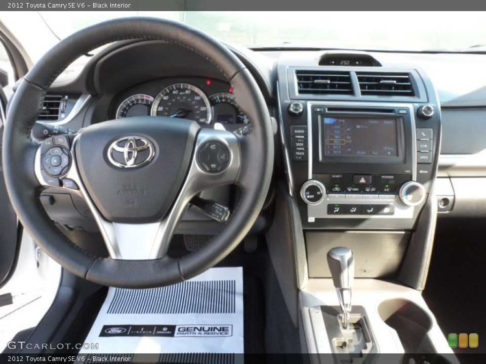 Black Interior Controls for the 2012 Toyota Camry SE V6 #55739574