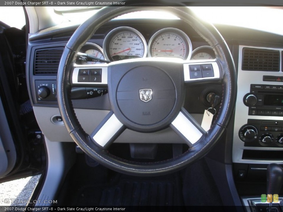 Dark Slate Gray/Light Graystone Interior Steering Wheel for the 2007 Dodge Charger SRT-8 #55739958